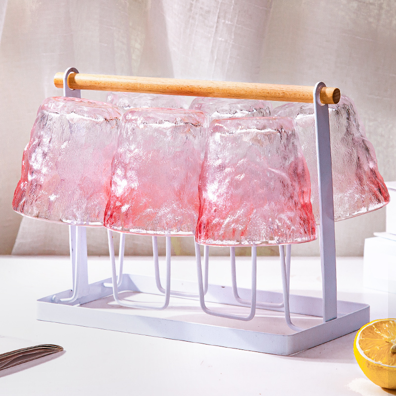 杯子水杯茶杯玻璃杯子家用泡茶网红爆款高颜值咖啡杯办公室冰川杯。