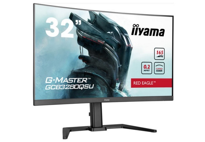 饭山iiyama 发布 G Master GCB3280QSU-B1曲面屏，165Hz高刷、0.3ms低延迟