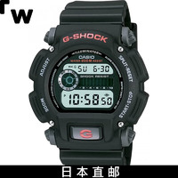 G-Shock【日本直邮】男士石英手表抗冲击结构灰色表盘黑色表带日韩表DW-9052-1V