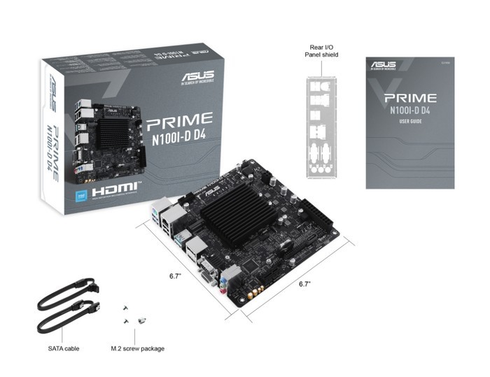 华硕正式公布 PRIME N100I-D D4 迷你主板，板载酷睿N100、音频强化、无风扇被动散热