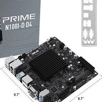 华硕正式公布 PRIME N100I-D D4 迷你主板，板载酷睿N100、音频强化、无风扇被动散热