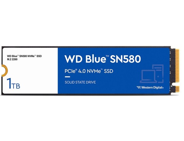 西数发布Blue SN580 NVMe SSD“蓝盘” ，4150MB/s读速，价格不高_固态