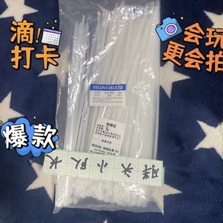 收纳神器， 彩弘自锁式尼龙扎带大号