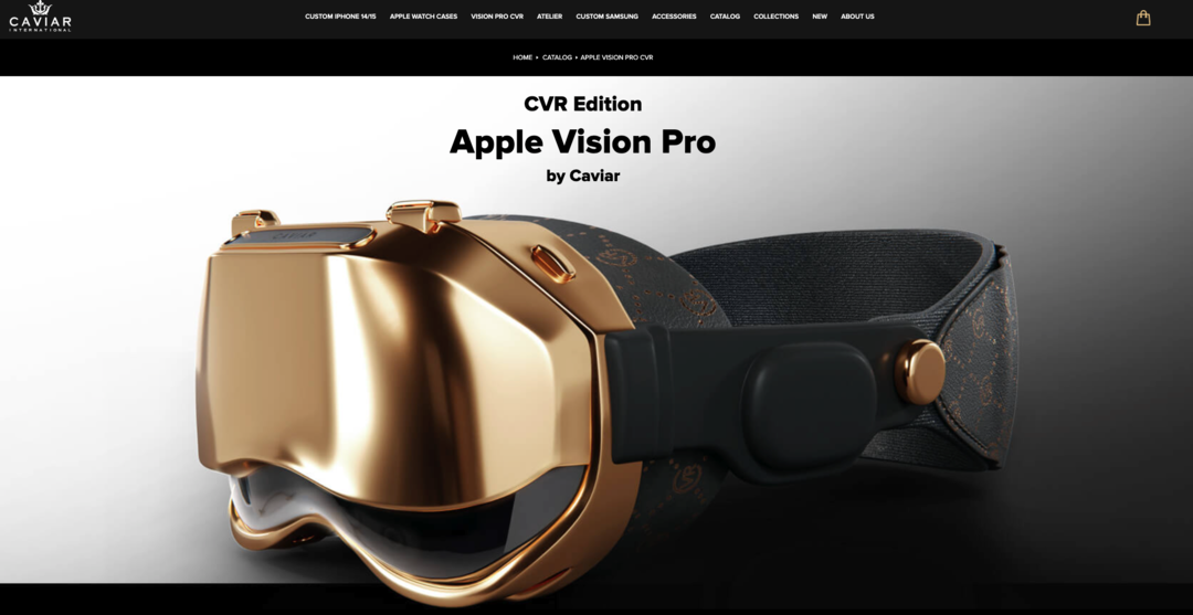 限量24台：Caviar 公布定制苹果 Vision Pro 头显，售价超28万