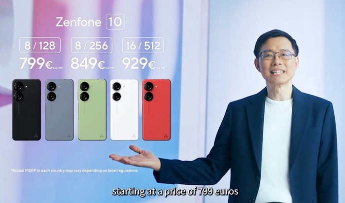小手很惬意：华硕发布 Zenfone 10，升级骁龙8 gen 2、50MP主摄、电池不变