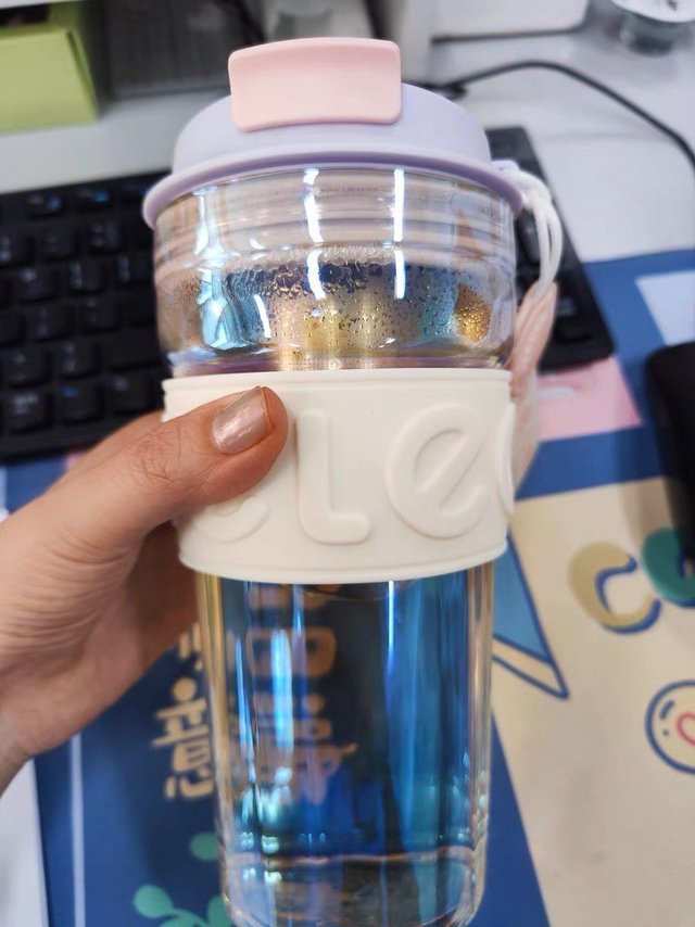 高颜值随手玻璃杯茶水分离泡茶杯子咖啡仙女