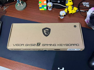 工位使用微星gk 50z机械键盘