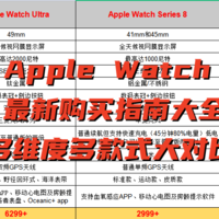 #摄影数码小白入坑记# 篇四：AppleWatch 最新购买指南，多维度多款式大对比，哪款性价比最高全看这里！购买最全指...