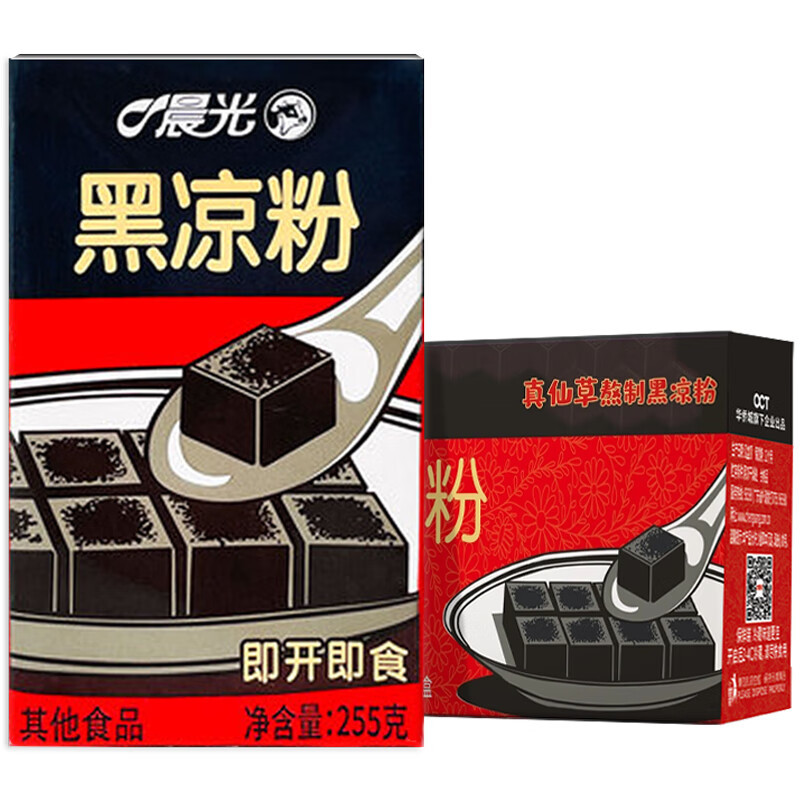 消暑食品分享：￼￼晨光 即食黑凉粉