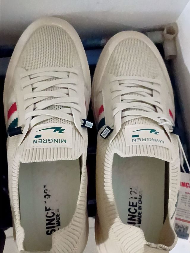 双星八特2023新款男鞋夏季轻便飞织一脚蹬