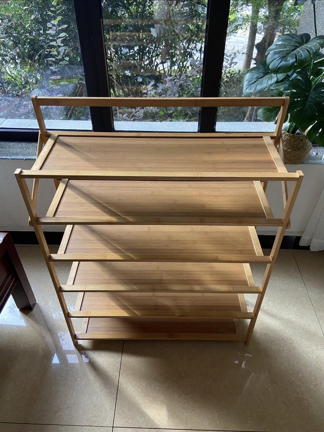 
晒晒69块钱到手的爆款鞋架,竹子材质,免安装,拿回来的时候包装还