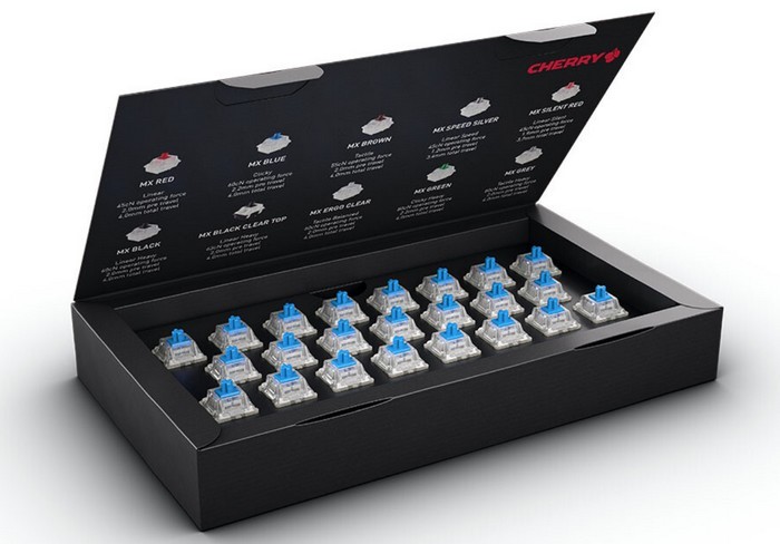 Cherry樱桃发布 MX Experience Box 机械轴体验包，10种轴体直观对比感受
