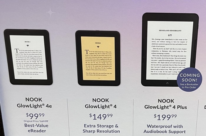 Barnes & Noble巴诺 推出 NOOK GlowLight 4 Plus 电子阅读器