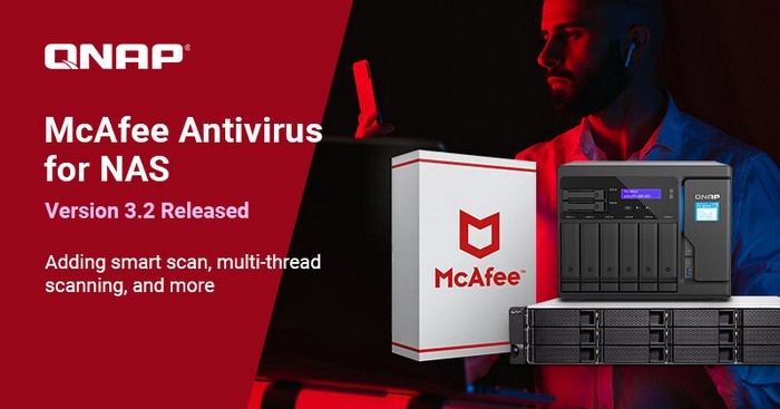 威联通更新 NAS 专用 McAfee 防病毒软件，并新增多线程扫描等功能