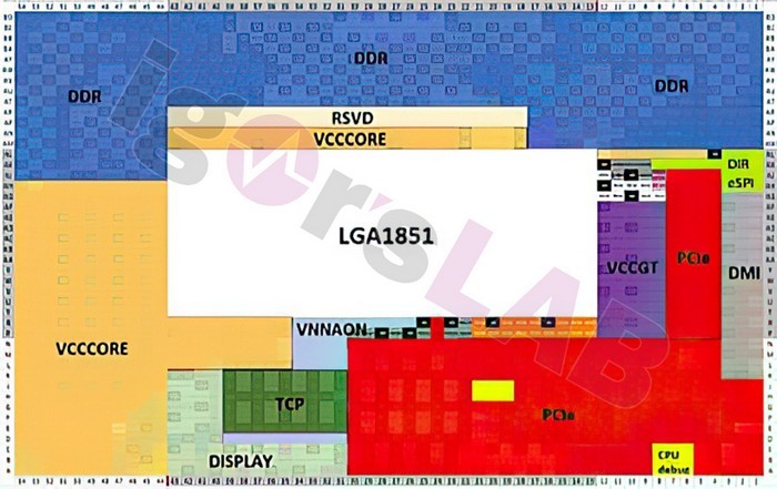 网传丨英特尔第15代新针脚 LGA 1851 结构图现身，抗压、对应Z870 或 B860主板