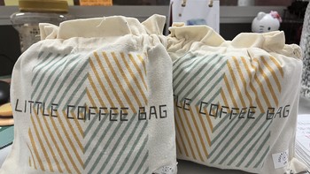咖啡脑袋来交作业了，第一次看见布袋包装的咖啡，还挺别致！