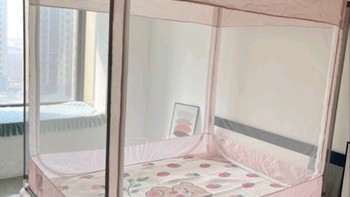 颂芙（SONGFU）A类蚊帐家用防摔儿童婴儿新款加密加厚卧室三开门
