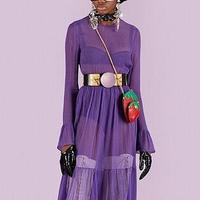 奢美穿搭 篇二十一：最爱的紫色，好高贵的连衣裙