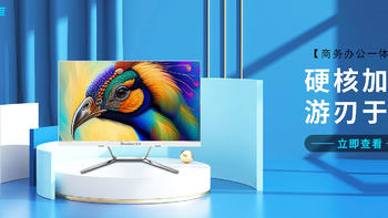 新蓝23.8英寸酷睿7代i5超清全面屏 一体台式机电脑