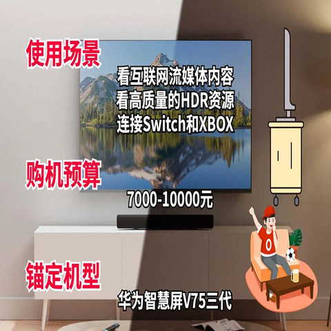 预算7000-10000元，高画质75英寸电视盘点，网友推荐的这款慎入！