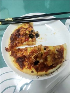 自己在家做培根pizza