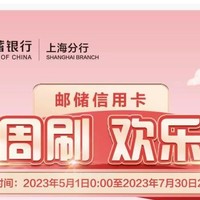 邮储银行2023年周周刷消费达标 上海地区持卡人参加