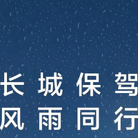 长城汽车面向暴雨受灾用户推出 6 项爱心关怀服务