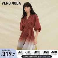 VeroModa连衣裙泡泡袖收腰小香风甜美时尚显瘦高端精致裙子女