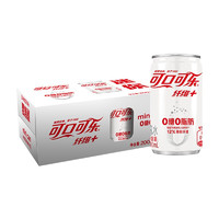 可口可乐（Coca-Cola）Coca-Cola可乐纤维无糖0脂肪0热量碳酸饮料汽水整箱装200mlx12罐
