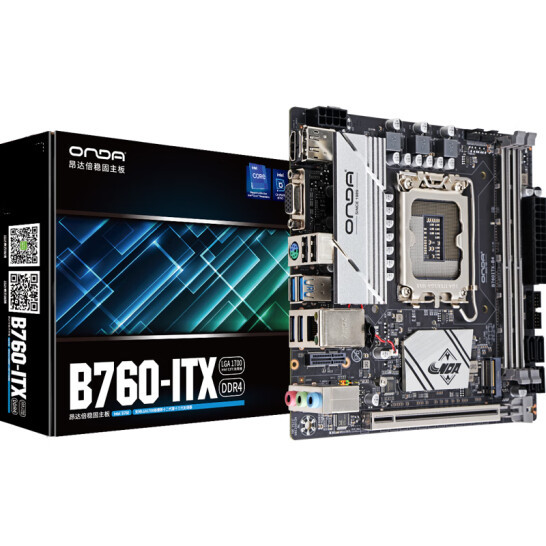 昂达推出新款 B760ITX-B4 主板：17CM小板、支持13/12代处理器、8相供电