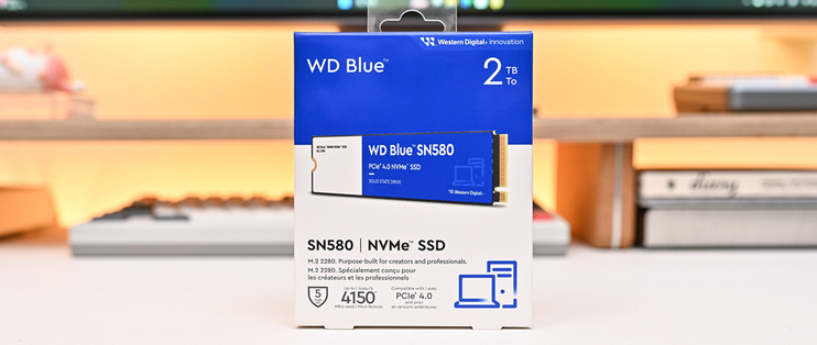 稳定可靠至上——西部数据WD Blue SN580 PCIe4.0 2TB 开箱简测_固态硬盘_