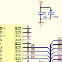 LED数码管显示驱动芯片VK1640B SSOP24兼容TM1640/TA6932技术支持