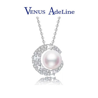 VENUS ADELINE星月项链女银淡水珍珠单颗简