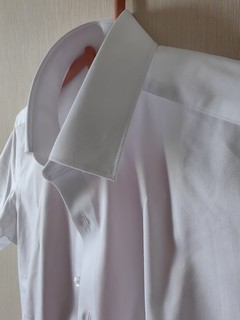 京造免熨白色短袖衬衫