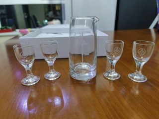 五粮液玻璃酒具，看着挺正规