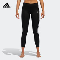 adidas阿迪达斯官网女装跑步运动加厚紧身裤CZ8095黑色/白A/M