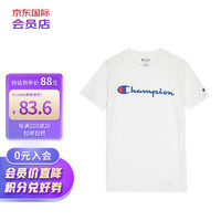 Champion草写logo纯色圆领短袖T恤白色GT23H-Y06794-045