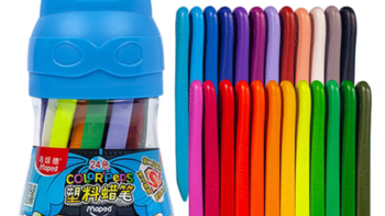 马培德Maped塑料蜡笔24色筒装——为孩子带来安全无味的绘画之旅