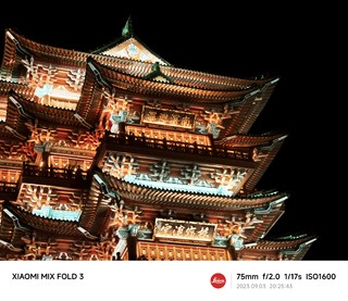 小米MIX FOLD3夜景实拍测试