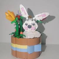 乐高图文评测 篇三十九：乐高LEGO节日限定40587：复活节花篮，快来领取可爱小兔吧