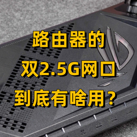 【讨论】路由器的双2.5G网口有什么用？有没有必要买双2.5G网口的路由器？