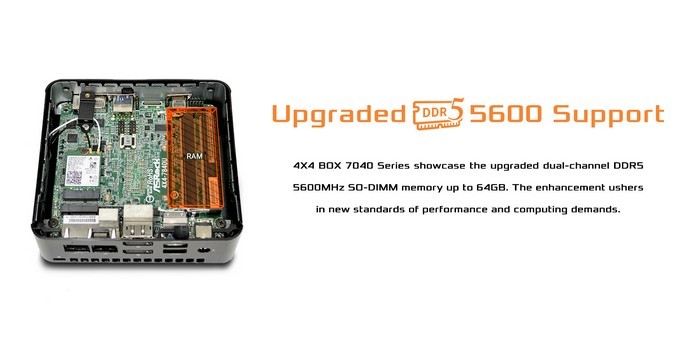 华擎发布新款 4X4 BOX 7040 系列迷你主机，搭锐龙7040U处理器、扩展丰富