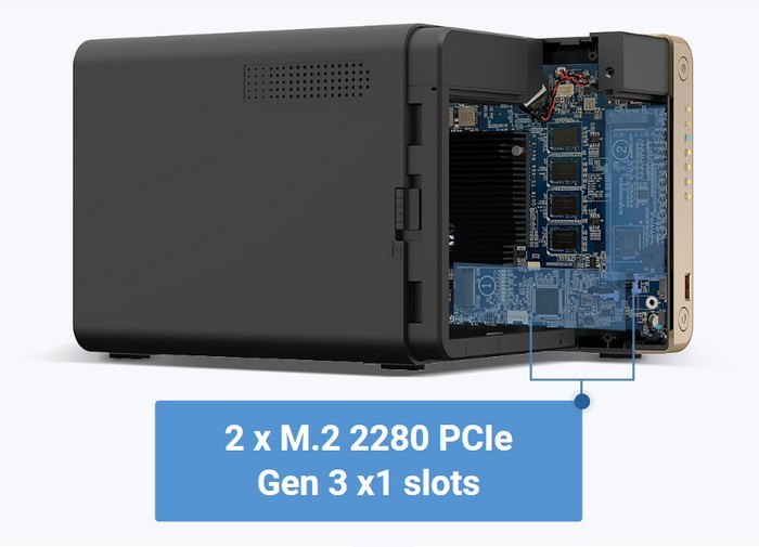 QNAP 威联通发布 TS-464 NAS，双2.5G、四核赛扬、双M.2+PCIe 弹性扩充