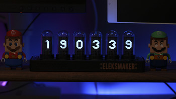 如何让你的桌搭更科技更炫酷，EleksMaker拟辉光管时钟不可或缺