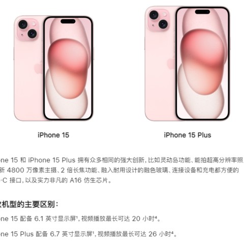 苹果 iPhone 15 系列发布，哪款手机更能让你心动？