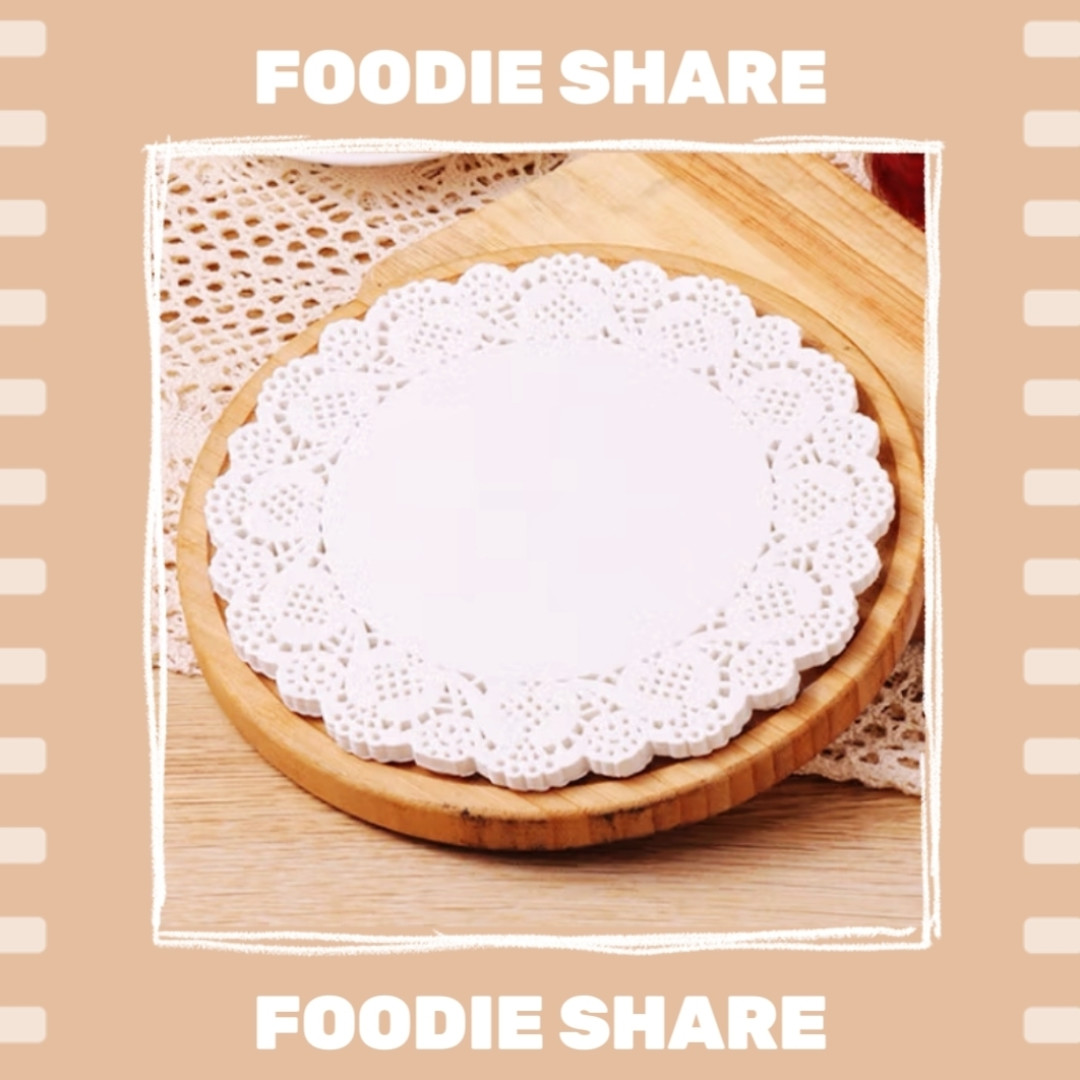 花底纹吸油纸,镂空花边摆盘神器,让你的美食更加诱人!