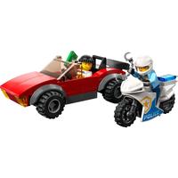 乐高（LEGO）积木拼装60392警用摩托车大追击5岁+男孩儿童玩具生日礼物