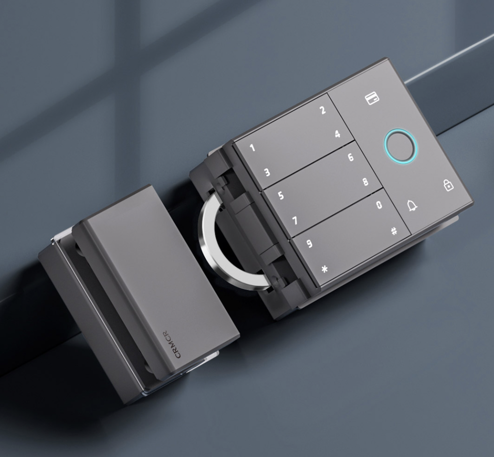 小米有品上新智能玻璃门锁Pro，电容指纹识别+动态密码授权+防卡离合电机+防撬远程报警