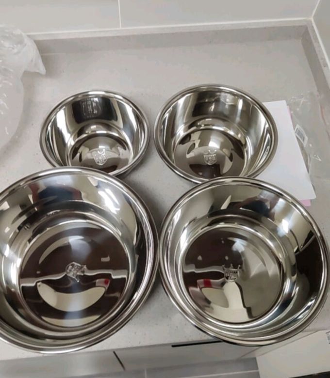 京东京造  洗菜盆304不锈钢厨房家用洗菜洗米 打蛋盆料理盆 四件套装