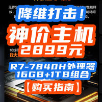 惊呆了腰斩价！R7-7840H+16GB+1TB跌出2899元白菜价！这波属实降维打击！【购买指南】